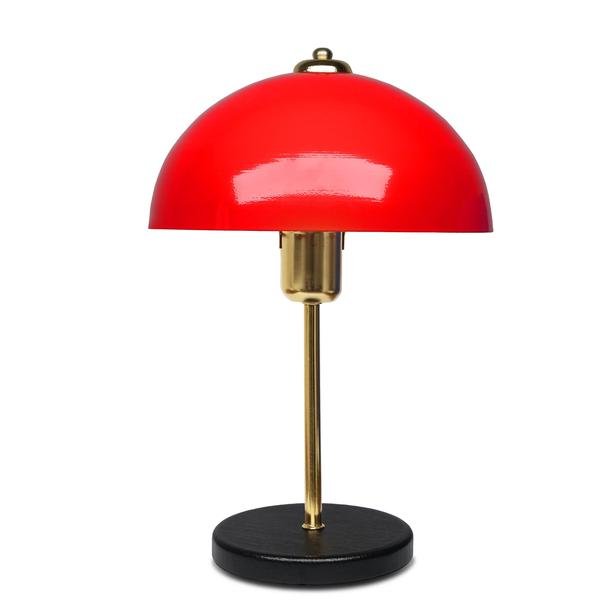  Safir Light Swiss Dekoratif Masa Lambası - Kırmızı / Gold
