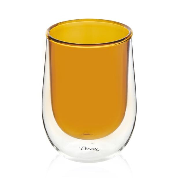  Perotti Double Color Bardak - Amber - 300 ml