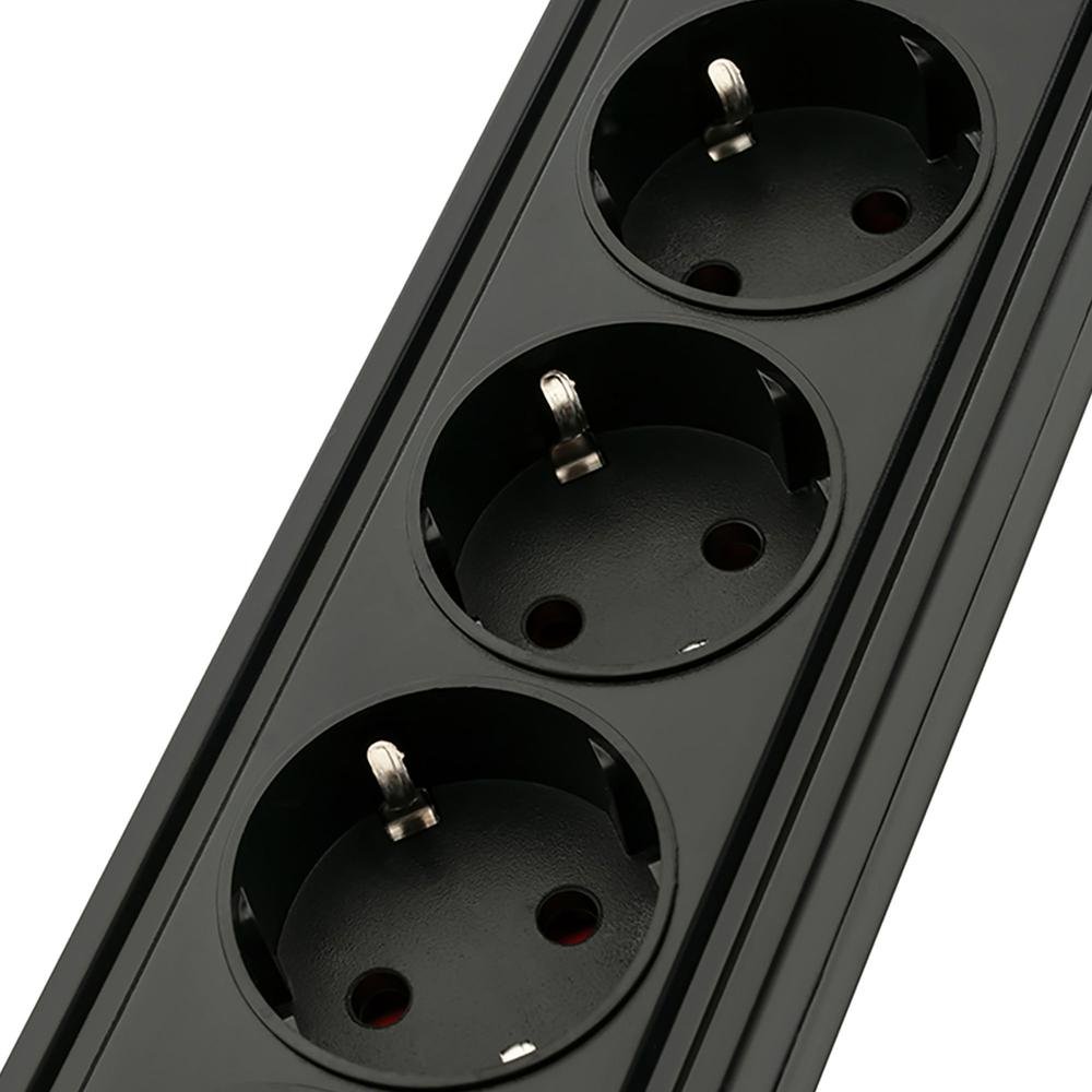  Polosmart MF Product 0368 Uzatma Kablosu 5 Socket 2 Usb - Siyah