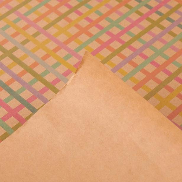  Keskin Color Tekli Rulo Kraft Hediye Kağıdı - Asorti - 70x100 cm