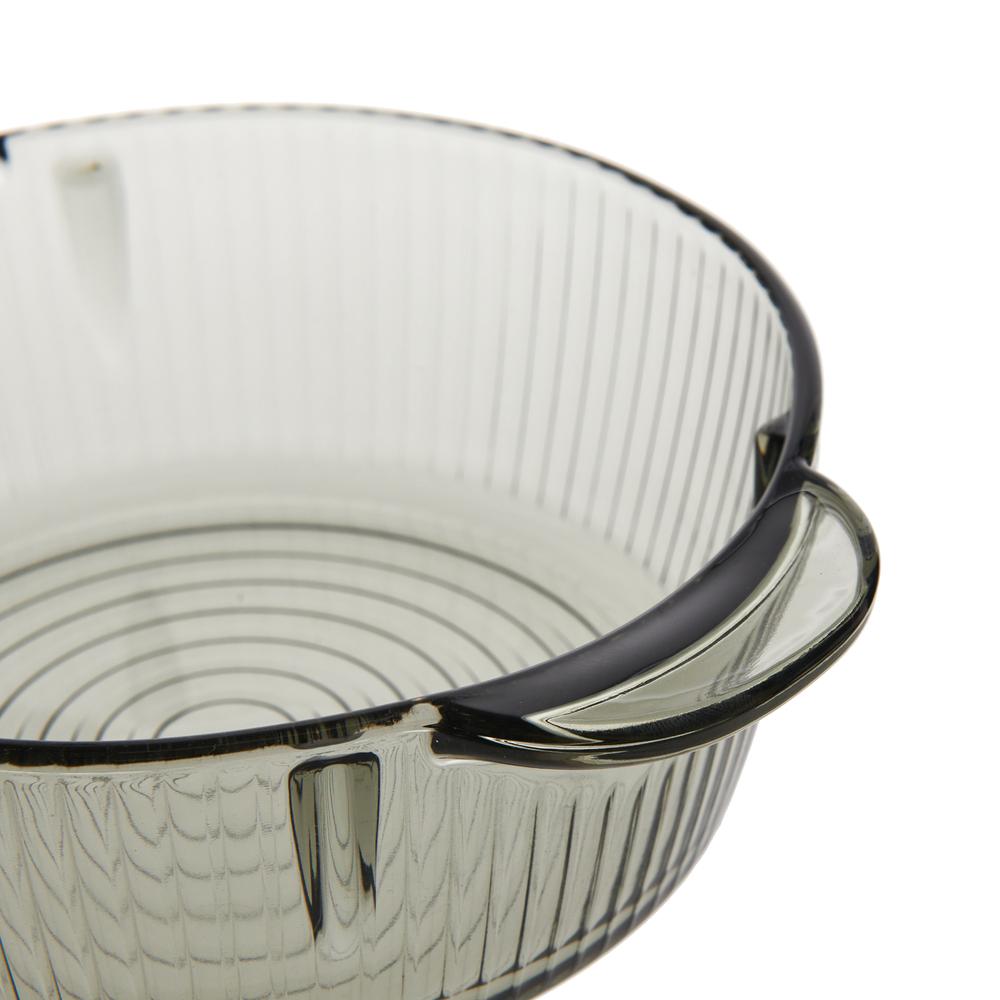  Deli Glassware Kapaklı Cam Tencere - 950 ml