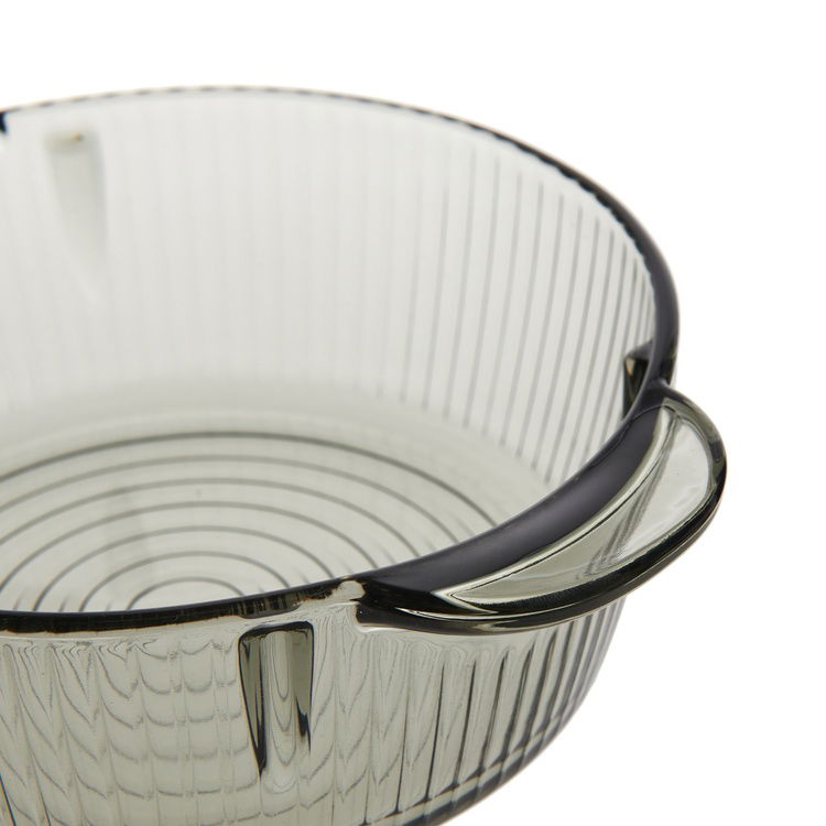  Deli Glassware Kapaklı Cam Tencere - 950 ml