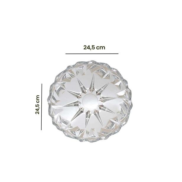  Deli Glassware Cam Meyvelik - 24,5 cm