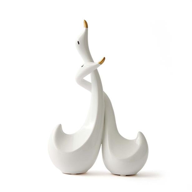  Sera Bianco Dekoratif Kuğular Biblo - Beyaz