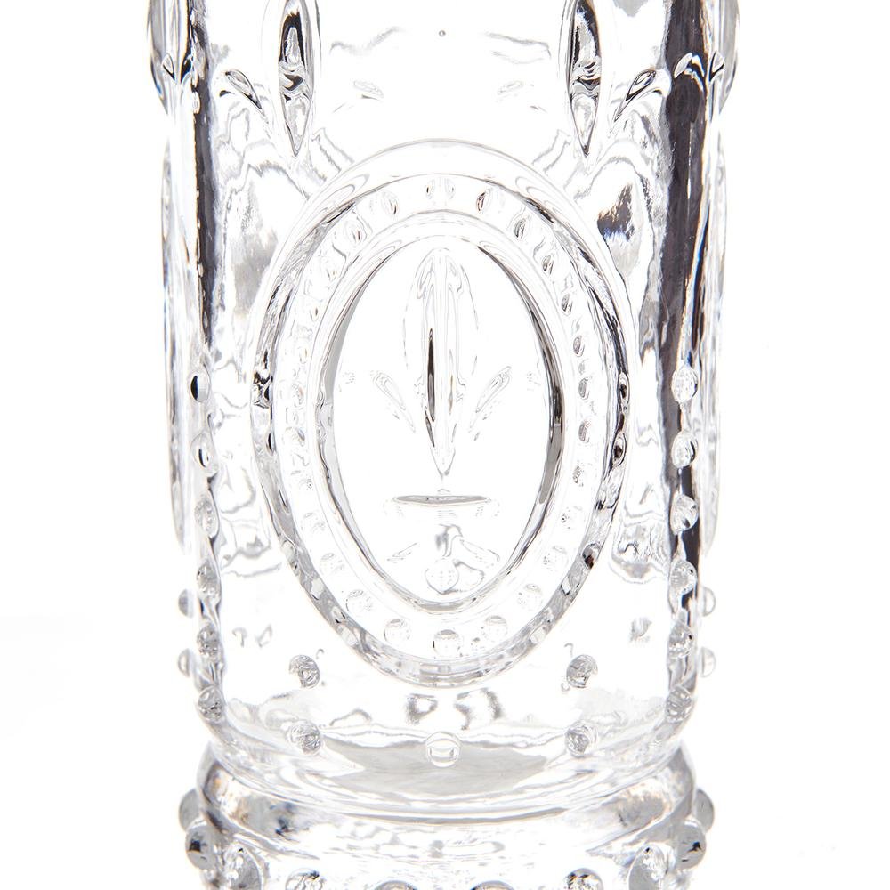  Alegre Glass Fleur De Lis Bardak - 6,5x14 cm