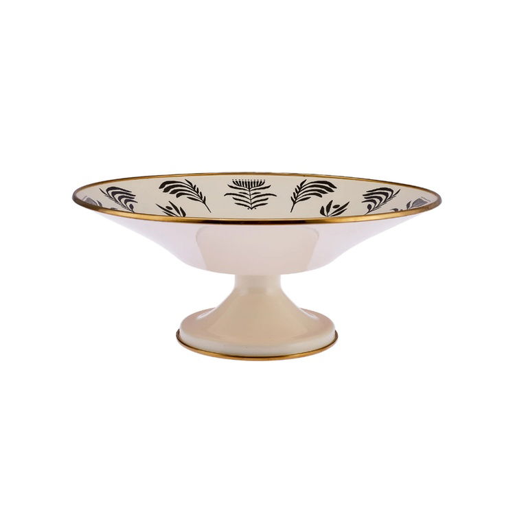  Emsan Artisan Emaye Meyvelik - Krem - 32 cm