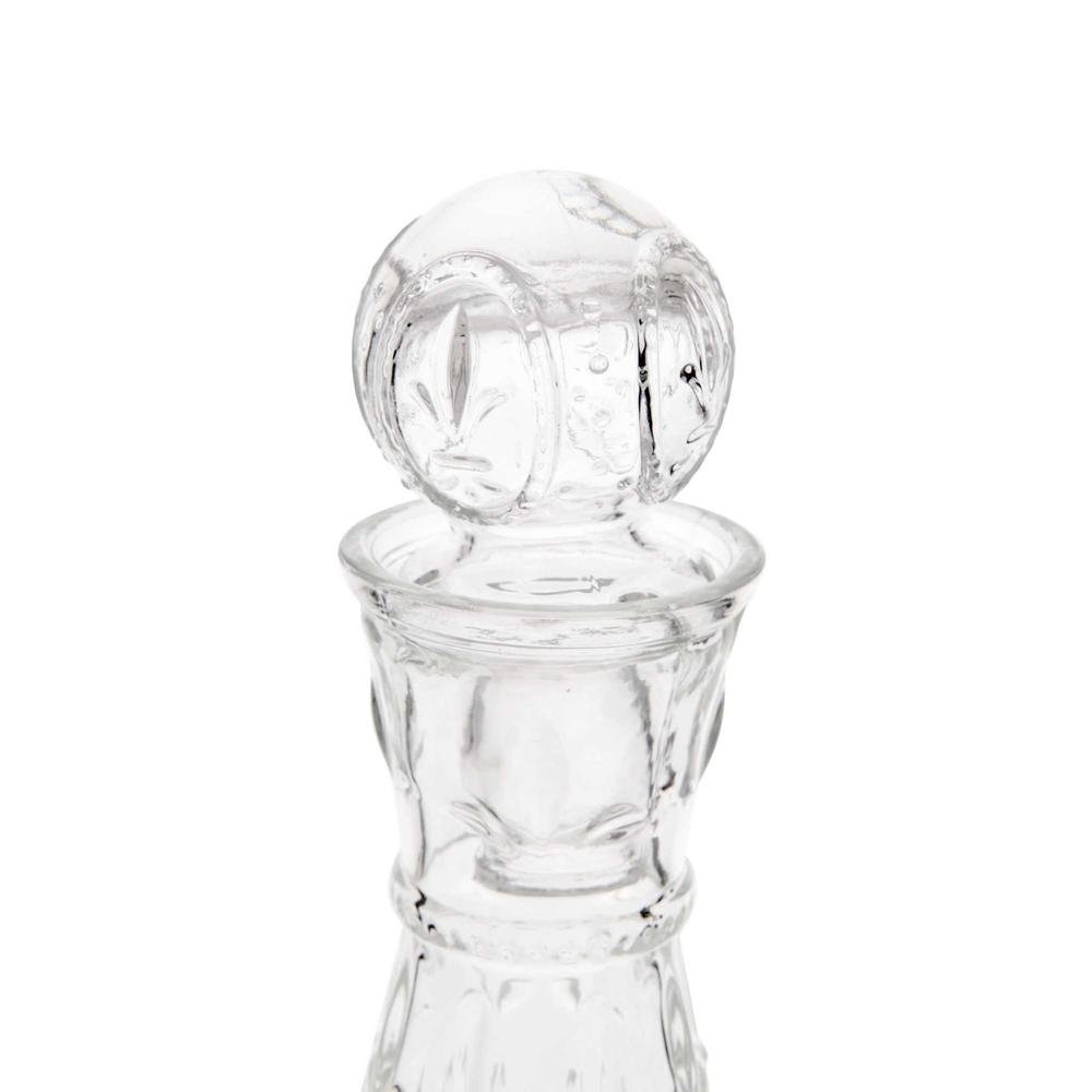  Alegre Glass Fleur De Lis Kapaklı Karaf - 14x33 cm
