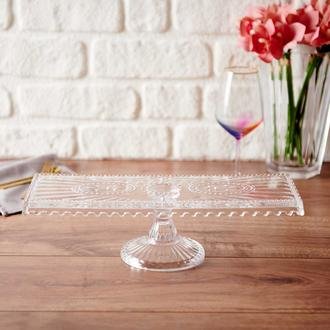 Alegre Glass Fleur De Lis Batom Sunumluk - 39,5x13,5x11 cm