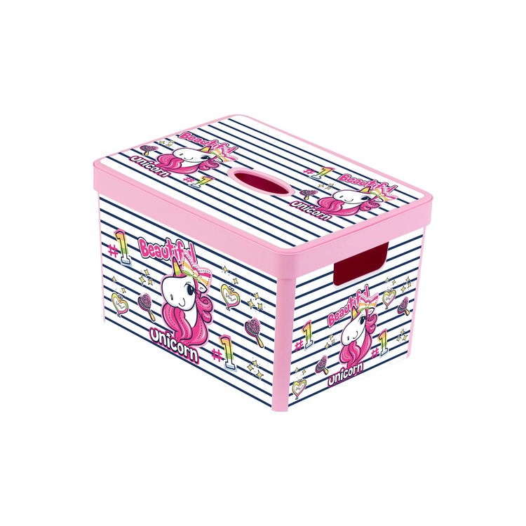  Herevin Unicorn Oyuncak Kutusu - Pembe - 20 lt