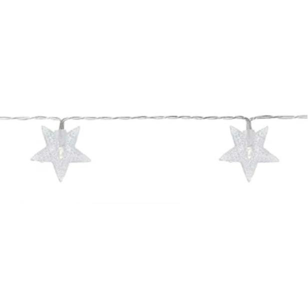  KPM Dekoratif Star Aydınlatma - Beyaz - 25x10x10 cm