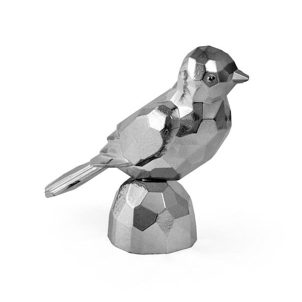  La Deco Akrilik Kuş Dekor - Antrasit - 10x8x16 cm