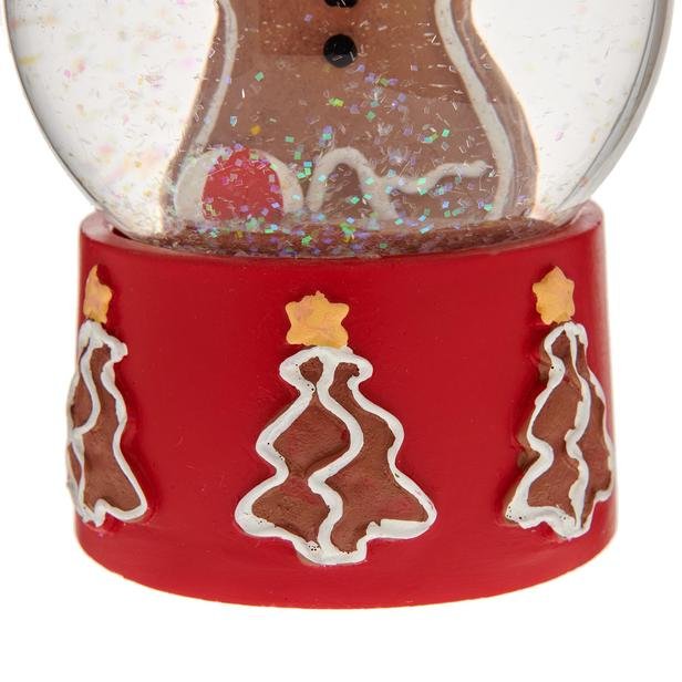  Q-Art Dekoratif Gingerbread Kar Küresi - 8x8x13,5 cm