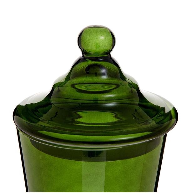  Alegre Glass Kurabiye Şeker Sunum Kavanozu - Yeşil - 17x35 cm