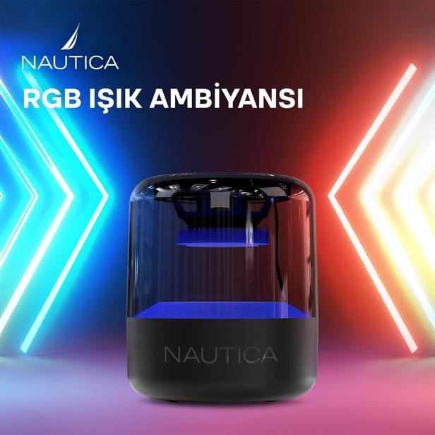  Nautica S50 Taşınabilir Bluetooth Speaker - Siyah