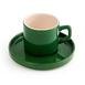  Keramika Stackable 2 Parça Çay Fincanı Seti - Yeşil