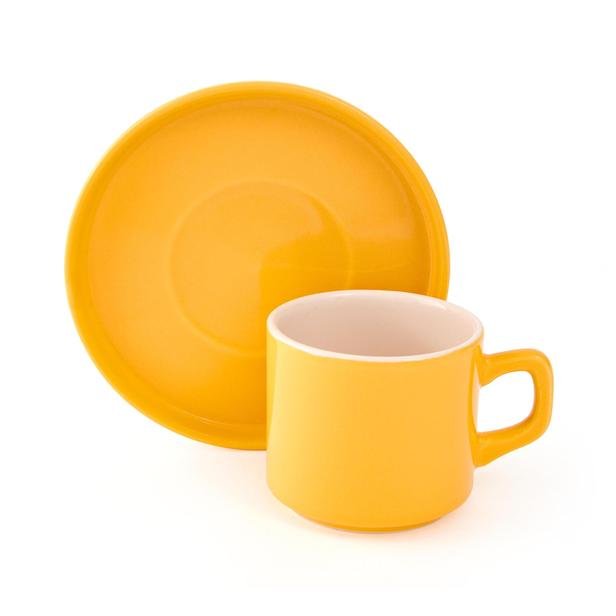  Keramika Stackable 2 Parça Çay Fincanı Seti - Sarı