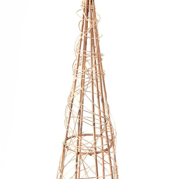  KPM Dekoratif Eiffel Aydınlatma - Sarı - 12x12x4 cm