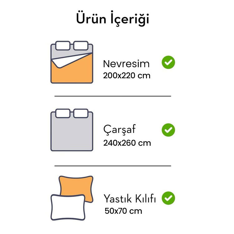  Nuvomon Sarı Çiçekli Çift Kişilik Nevresim Takımı
