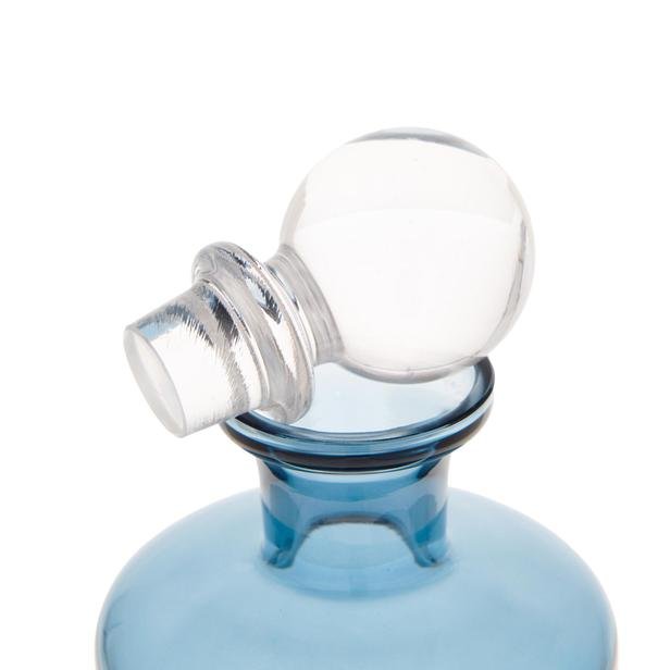  Alegre Glass Lina Kapaklı Karaf - Mavi - 12x28 cm