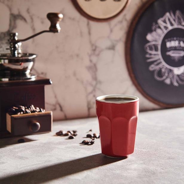  Keramika Herakles Espresso Bardağı - Kırmızı