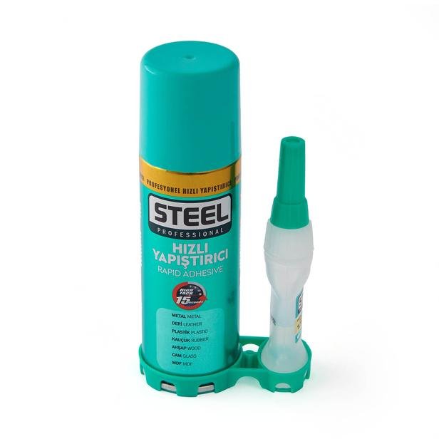  Steel Hızlı Yapıştırıcı Set Mdf Kit - Yeşil - 100 ml