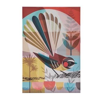 Özverler Yeni Zelanda Kuyruğu Desenli Kanvas Tablo - Renkli - 60x90 cm