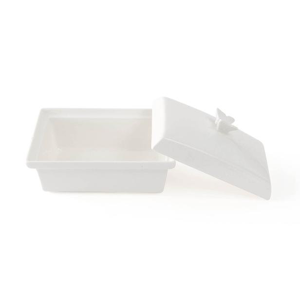  Arow Porselen Kahvaltılık - Beyaz - 37x8 cm