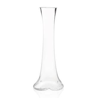 Alegre Glass Fil Ayağı Dekoratif Cam Vazo - Şeffaf - 40 cm
