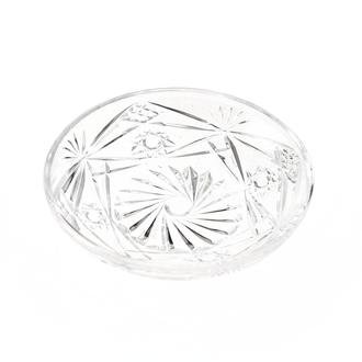 Alegre Glass Spiral Çay Tabağı - Şeffaf - 10 cm
