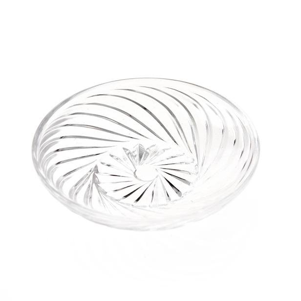  Alegre Glass Yıldız Çay Tabağı - Şeffaf - 10 cm