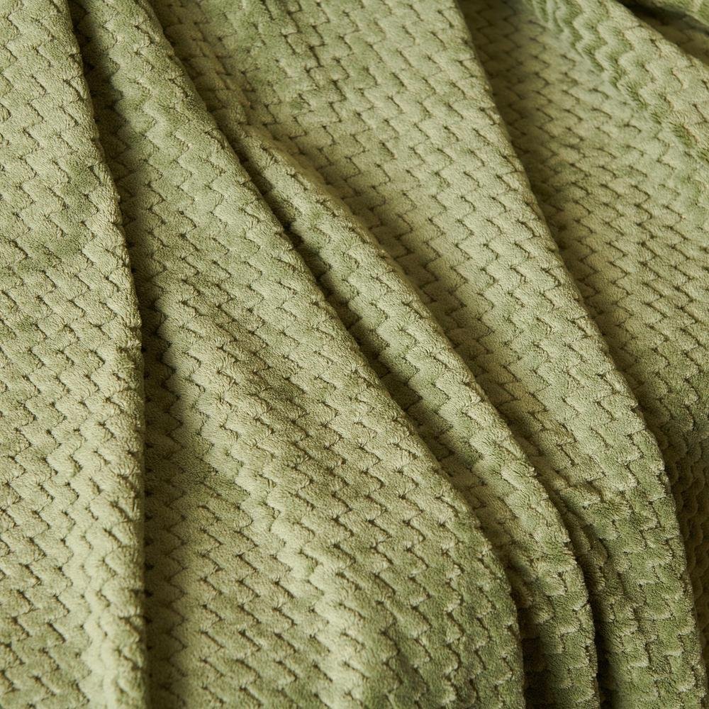  Nuvomon Wellsoft Koltuk Şalı - Yeşil - 120x165 cm