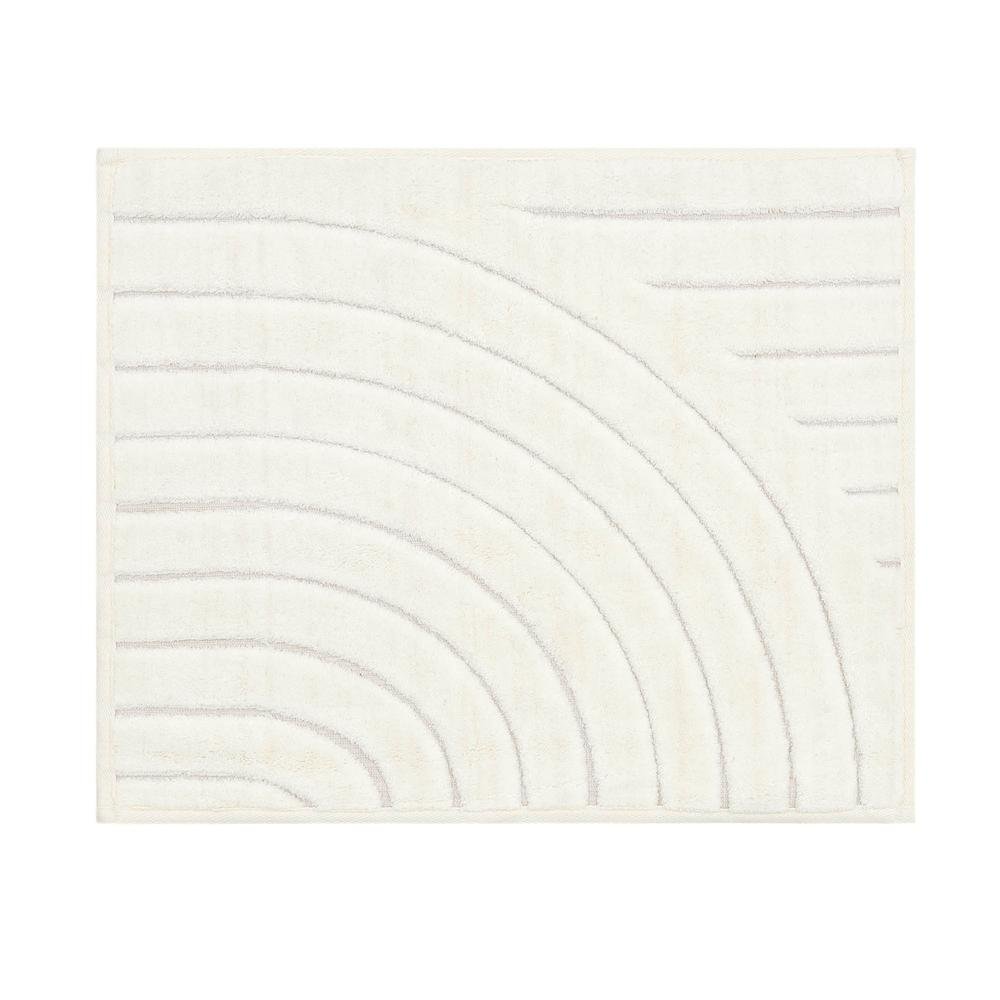  Nuvomon Modern 2'li Banyo Paspası - Beyaz - 50x60 cm + 60x100 cm