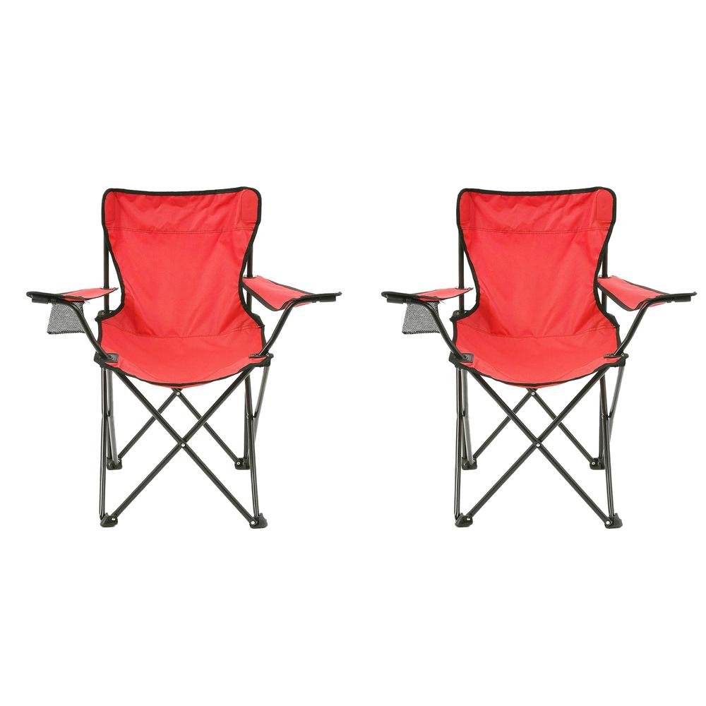  Simple Living 2'li Piknik ve Kamp Sandalyesi - Kırmızı