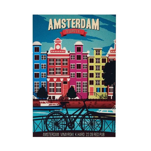  Özverler Amsterdam Mdf Tablo - Renkli - 20x30 cm