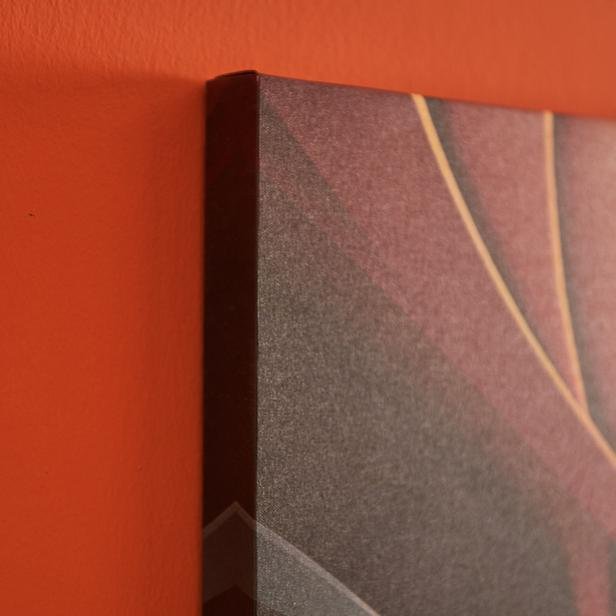  Q-Art Modern Lines Kanvas Tablo - Renkli - 50x120 cm