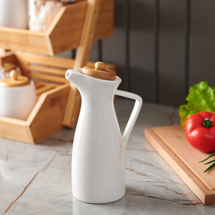  Paçi Sera Bambu Kapaklı Yağlık - Beyaz - 660 ml