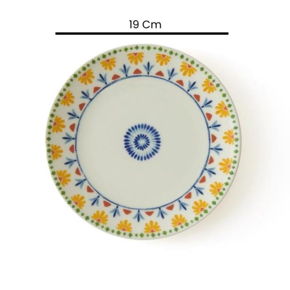 Tulu Porselen Jardin Pasta Tabağı - 19 cm