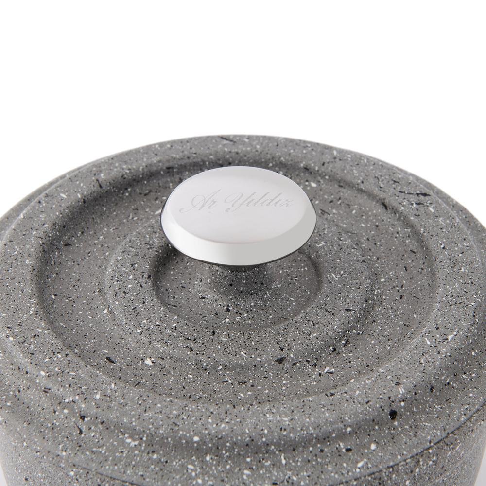 ArYıldız Fontal Granit Mini Derin Tencere - Gri - 14 cm_3