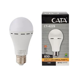 Cata CT-4229 Şarjlı Led Ampul - Beyaz Işık