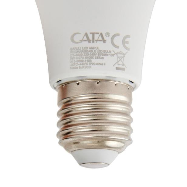  Cata CT-4229 Şarjlı Led Ampul - Beyaz Işık