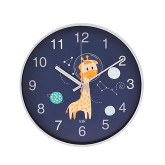 Klik Zürafalı Çocuk Odası Saati - Renkli - 30 cm