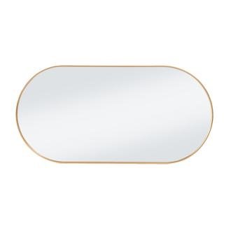 KPM Altın Çerçeveli Oval Ayna -  Altın - 50x25 cm