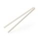  Mien Bambu Saplı Silikon Maşa - 10 cm - Beyaz / Kahverengi
