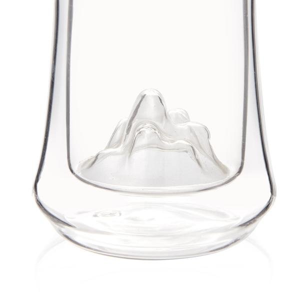 Evabella Çift Camlı Figürlü Meşrubat Bardağı - Şeffaf - 300 ml