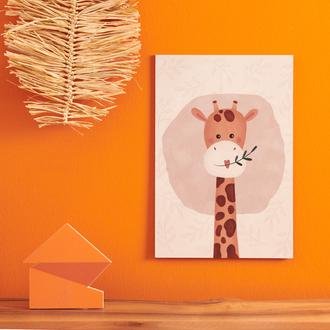 Özverler Sevimli Zürafa Mdf Tablo - Renkli - 20x30 cm