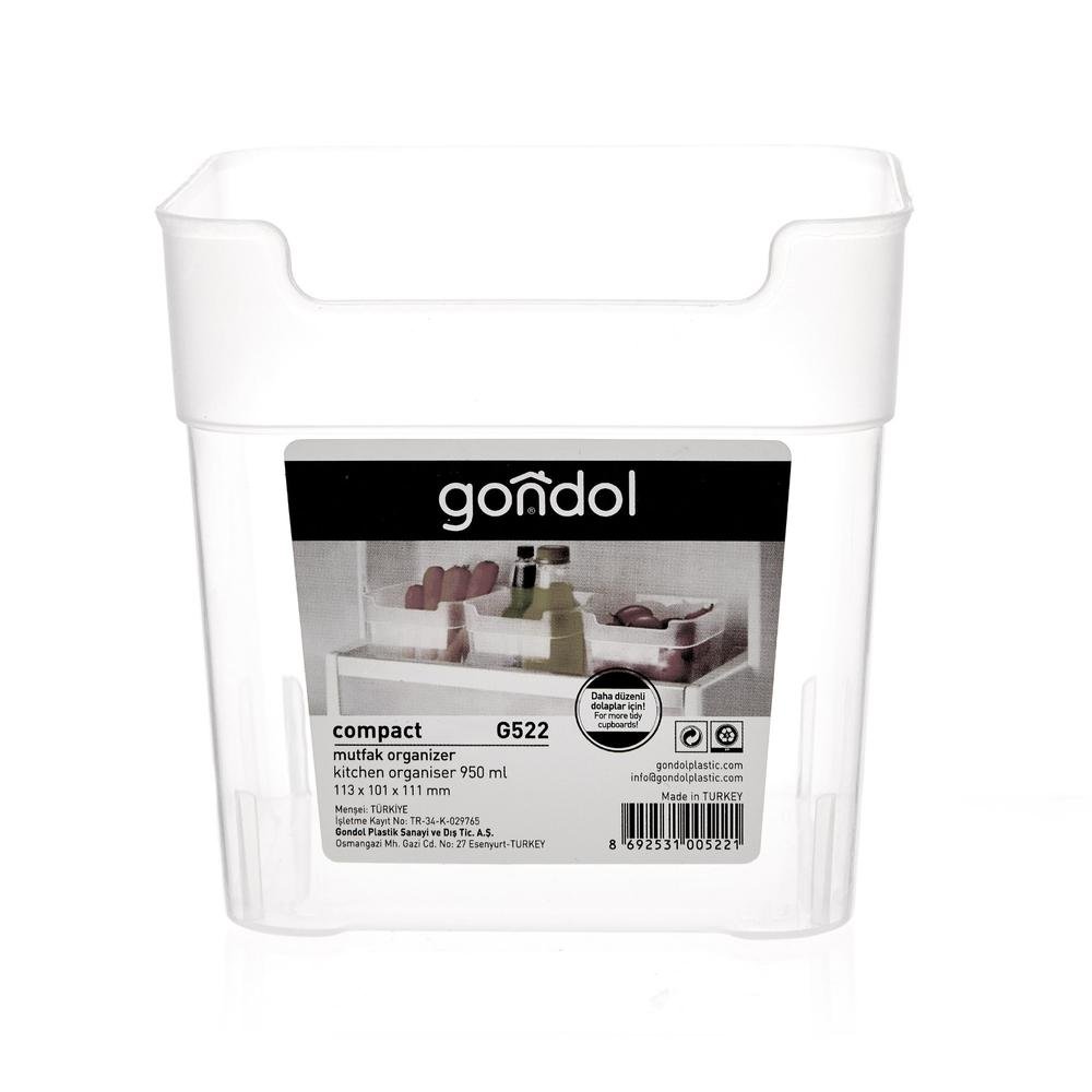  Gondol Buzdolabı Organizeri - Şeffaf - 950 ml