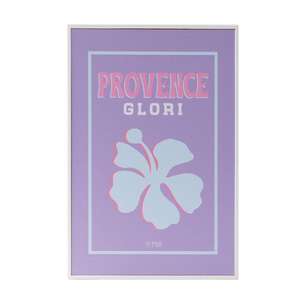  The Mia Provence Kanvas Tablo - Mor - 30x20 cm