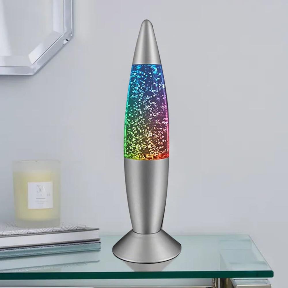  Petrix Mini Simli Lava Gece Lambası - Renkli - 18x4 cm