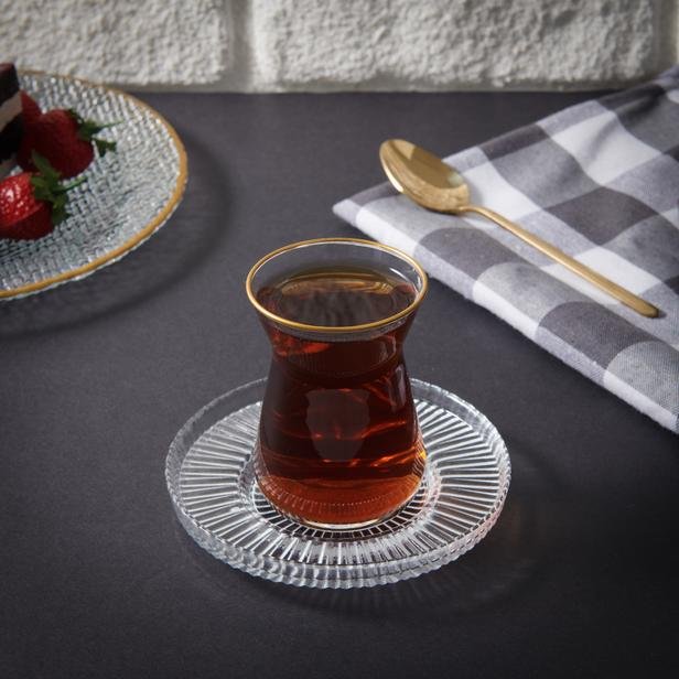  İpek Riva 14645 Cam Çay Tabağı