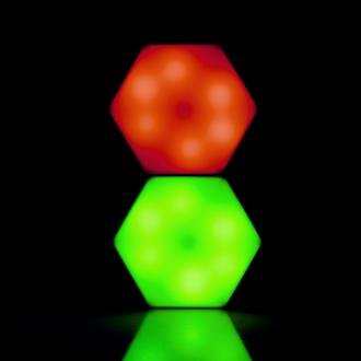 Bood RGB Renkli Altıgen 2'li Led Işık - Beyaz